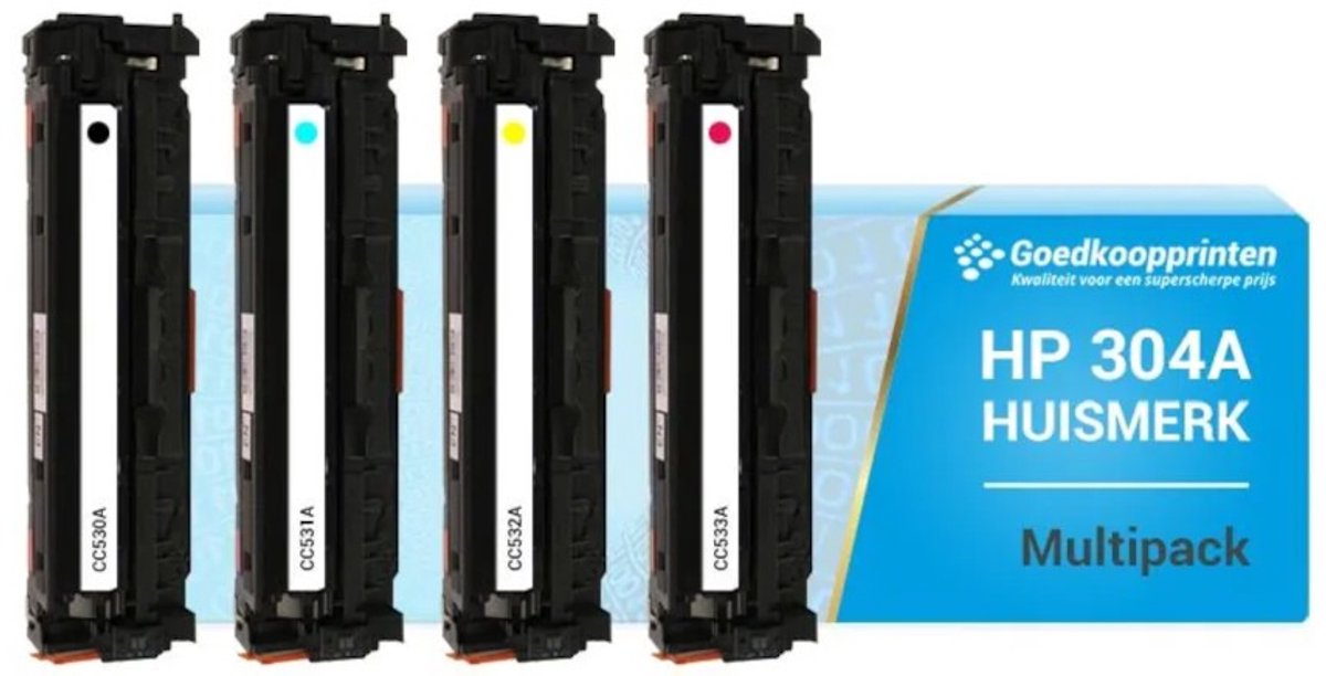 Huismerk voor HP 304A toner cartridge set Multipack