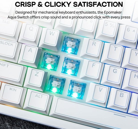 100 Stuks Clicky Mechanische Toetsenbord Switches - 5-Pins Voor Gaming & Desktop van Merkloos — afbeelding 3