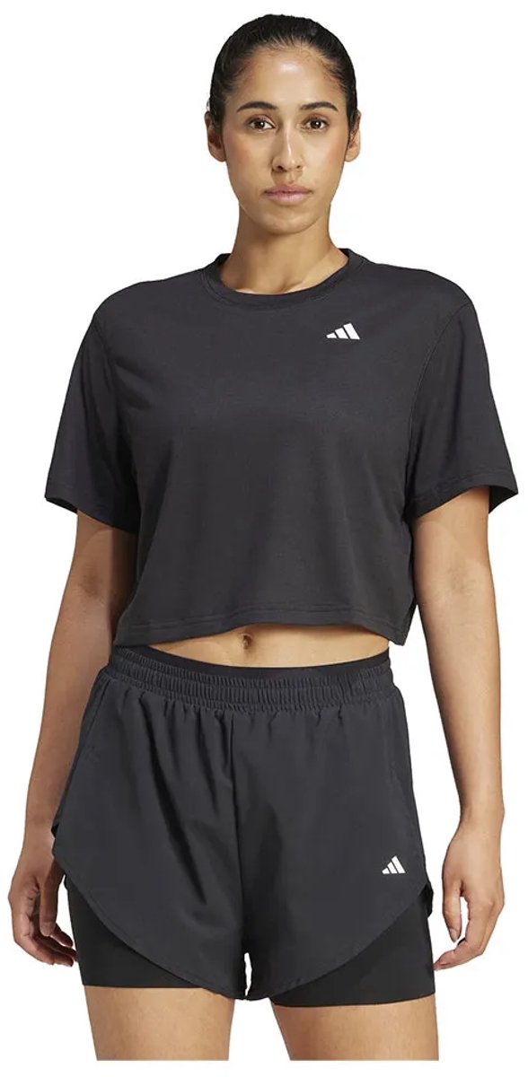 Adidas Train Essentials Boxy Workout T-shirt Met Korte Mouwen Vrouw Zwart