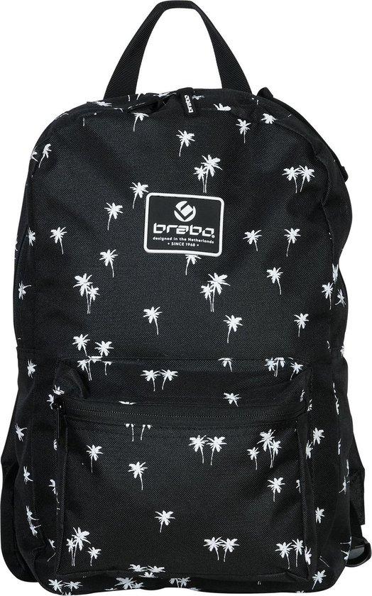 Brabo Backpack Storm Palms Black/White Sticktas Unisex - Black/White |  bol.com