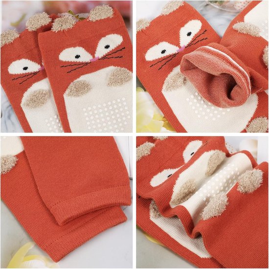 3-Pack Beenwarmers voor Peuters en Baby's met Schattig Dierenmotief - One Size 0-3 Jaar van Merkloos — afbeelding 2