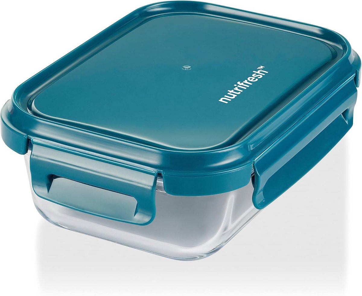 Luchtdichte Glazen Bewaardoos met Deksel 600ml - Oven, Magnetron en Vaatwasserbestendig