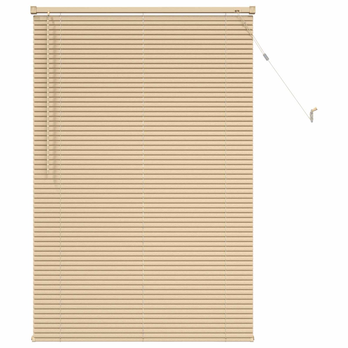 vidaXL - Venetiaanse - jaloezie - Lichtbruin - met - Patroon - 150 - x - 70 - cm - 25 - mm