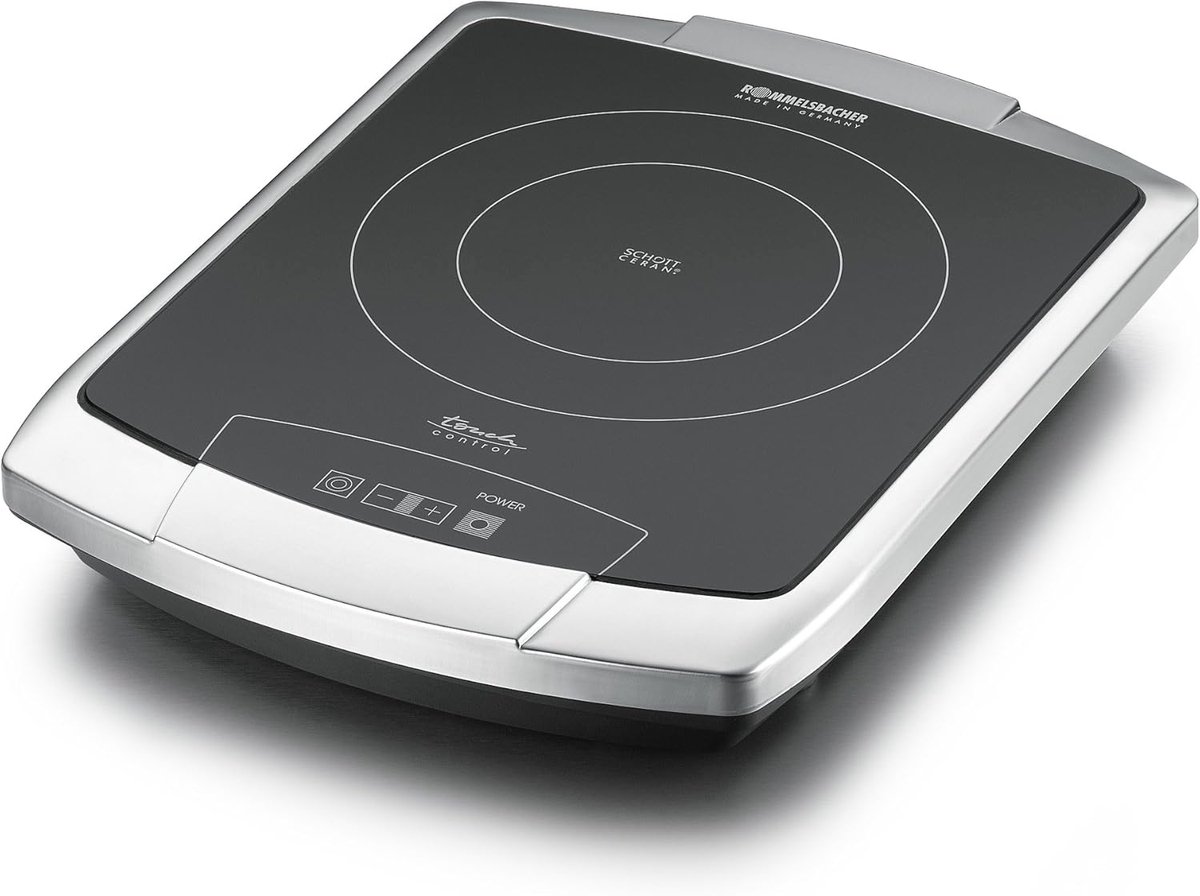 Ronde Inductiekookplaat met 2 Zones en Touch Control - Energiezuinig Koken