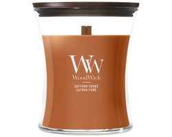 WoodWick Hourglass - Saffron Smoke - Medium Geurkaars - 60 branduren