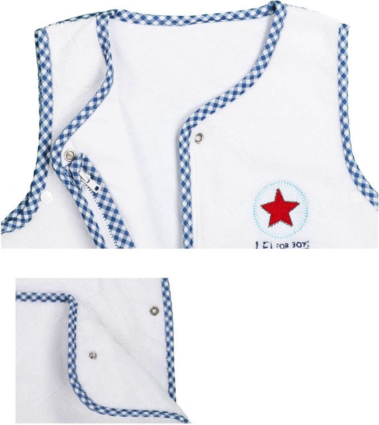 Set: kraam kado- Lief! Boy Uni - Slaapzak - 12-18 maanden / 110 cm - Katoen - Wit/blauw en Zwitsal Baby & Kids Essentials van Merkloos — afbeelding 5