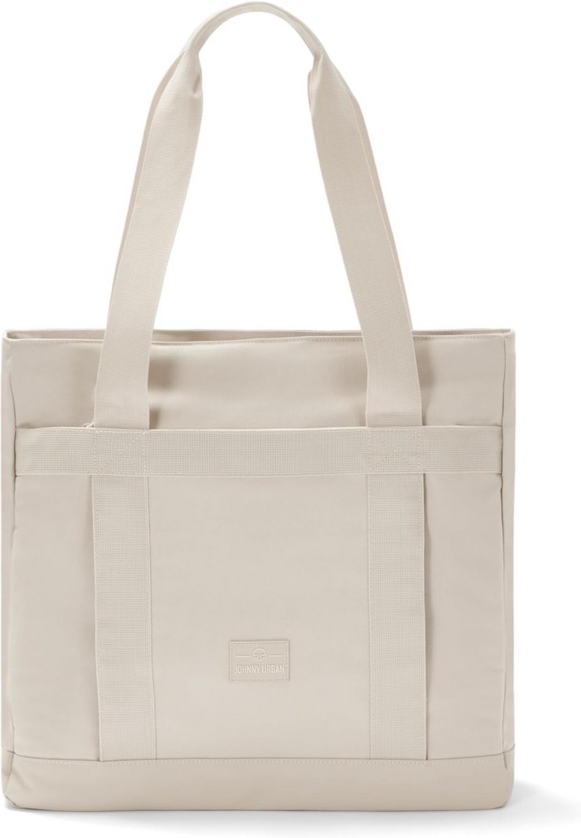 Waterdichte Boodschappentas met Laptopvak - Ruime Shopper voor Werk, School en Strand