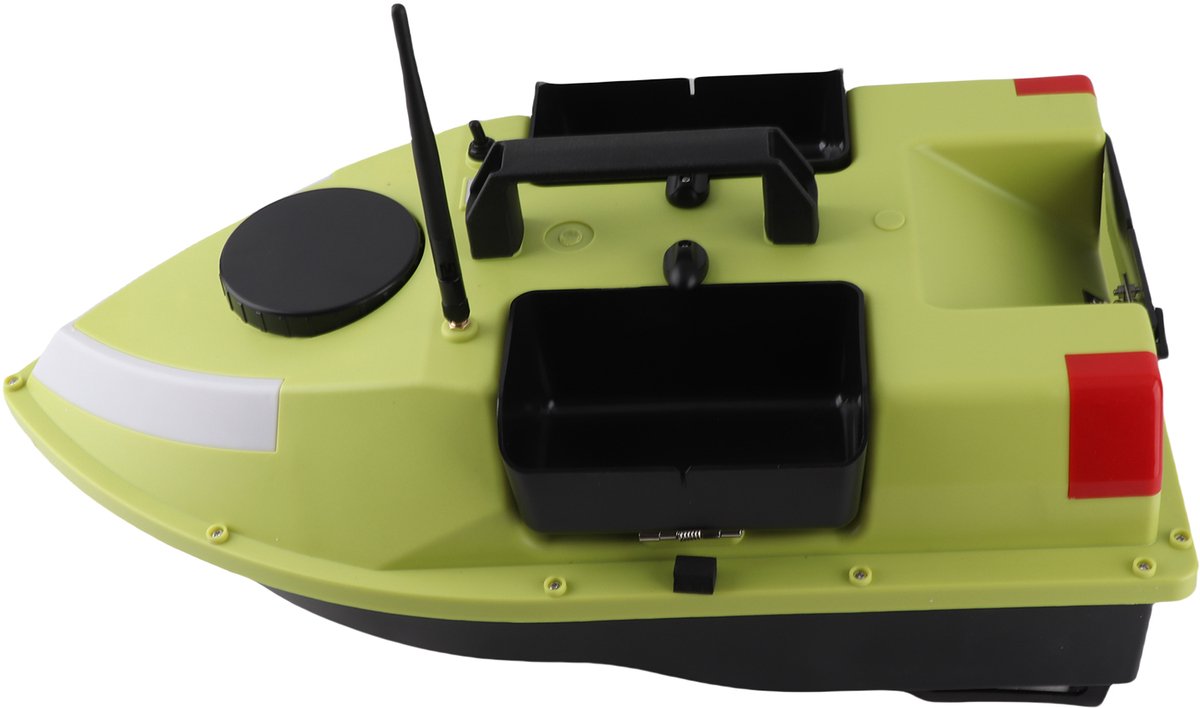 GPS Voerboot 600m 3 Voerbunkers – 99 Voerpunten – 7 Kleuren LED – 12000mAh Accu – Automatische Terugkeer – Waterdicht – Met Draagtas