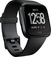 Fitbit Versa Fitnesstracker / Smartwatch, zwart, universele maat