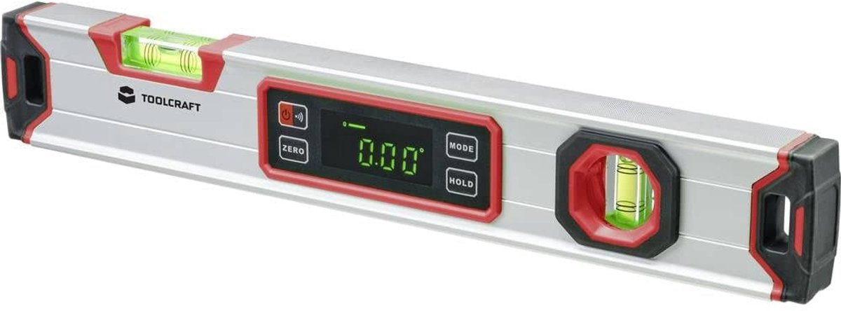 Digitale Waterpas 400mm met 360° Meetbereik, LCD Scherm en Magneten