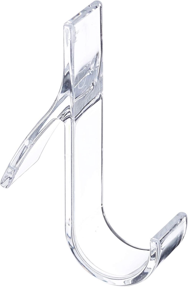 Set van 6 Ronde Radiator Haken voor Handdoeken - Transparant