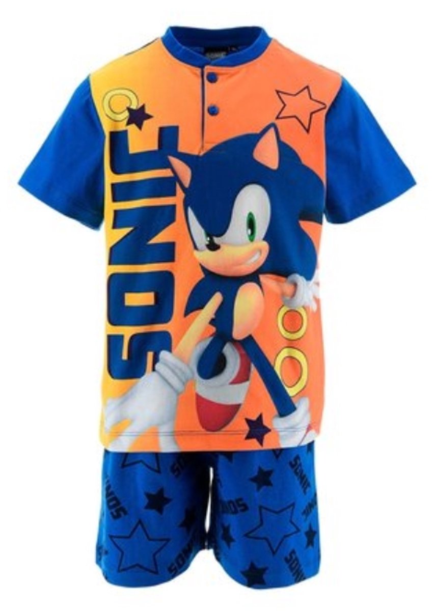 Sonic Pyjama Katoen Blue Maat 98