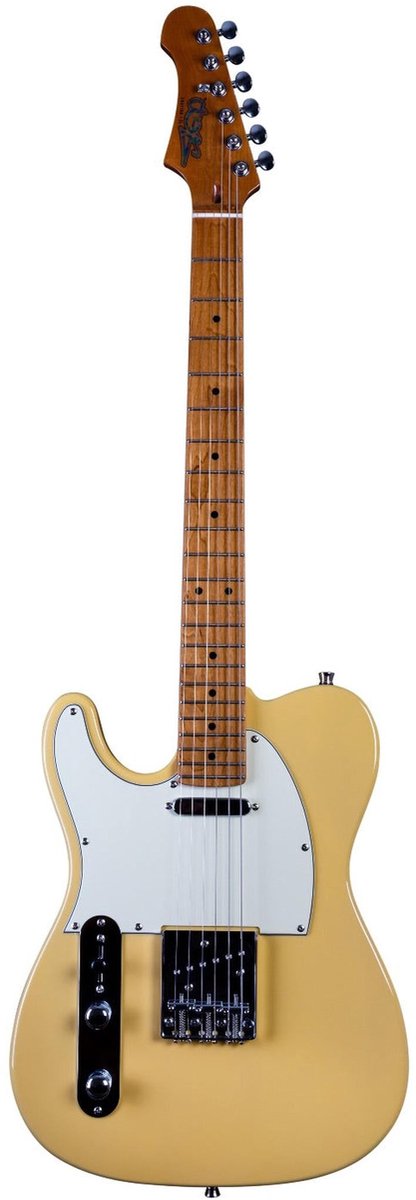 JET JT-300 BTS LH Linkshandige T-style Elektrische Gitaar SS Vaste Brug Roasted Maple Toets Blonde