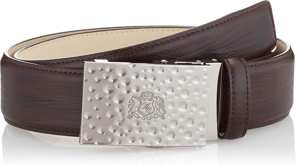 Leren Riem met Automatische Gesp - Traploze Breedteverstelling - Comfortabele Heren- en Damesriem
