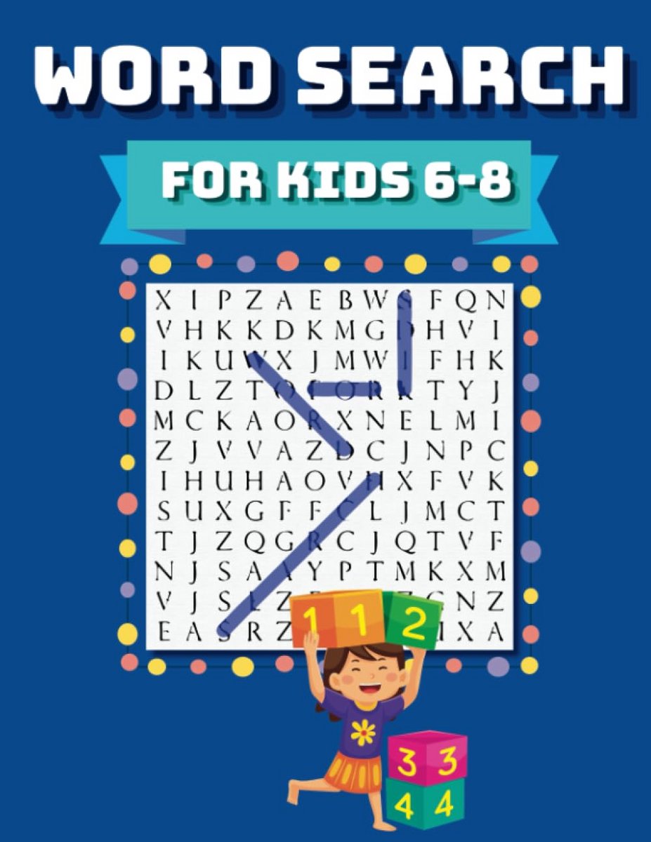Woordzoekers voor Kinderen 6-8 Jaar: 50 Grappige Puzzels voor Leesvaardigheid en Hersentraining