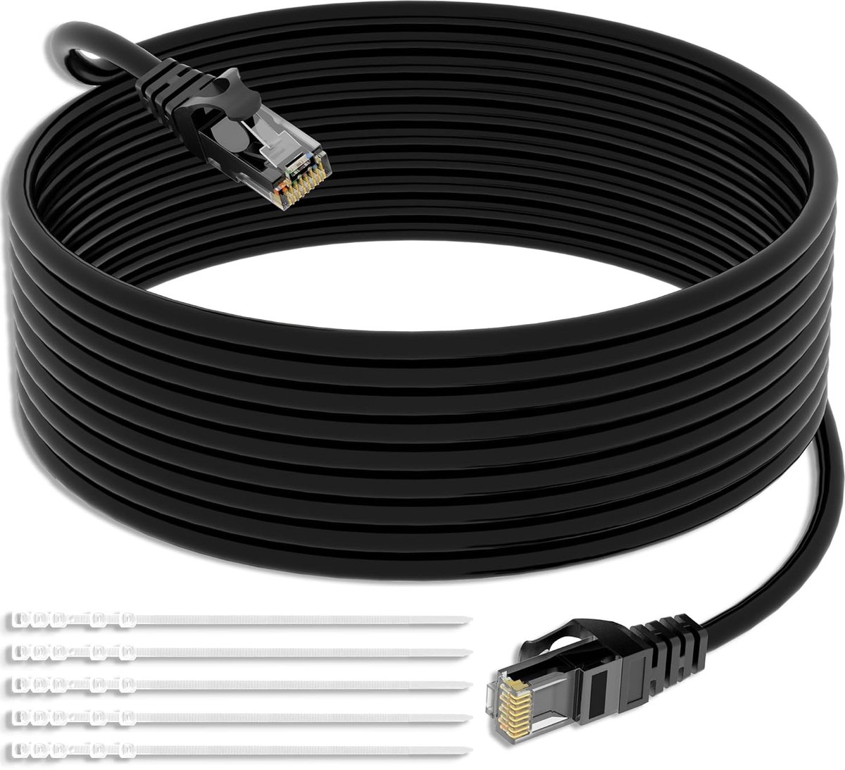 Netwerkkabel Ethernet Categorie 5e UTP Patchkabel 50 Meter voor Snelle Dataverbinding