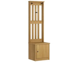 vidaXL - Kapstok - SANDNES - 45x40x159,5 - cm - massief - grenenhout