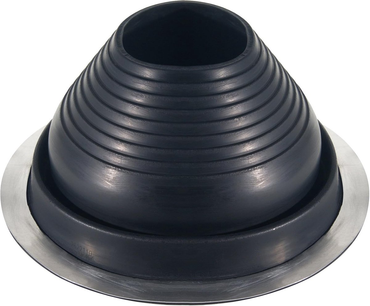 Rubberen Dakdoorvoer Zekering Flens voor Metalen Dak 3 tot 725mm - EPDM Ronde Afdichting