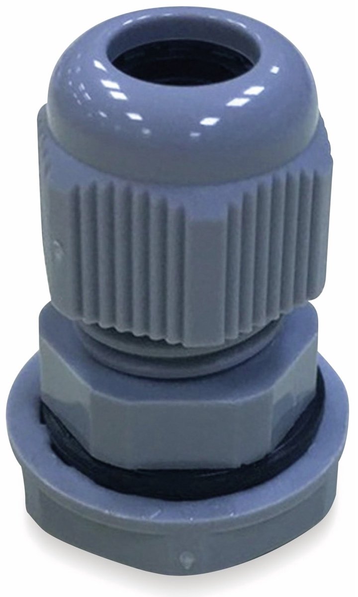 KSS Kabelwartel, PG-7, Zilverkleurig-Grijs, 3 tot 6,5