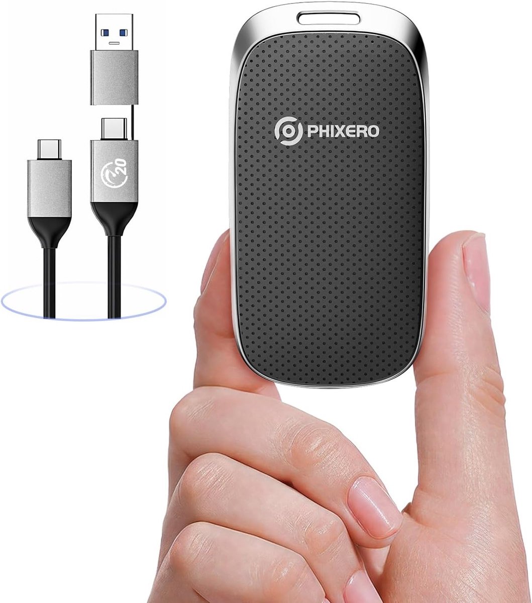 Externe SSD 1TB Hoge Snelheid 2000MB/s Draagbare Externe Solid State Drive USB C voor PC Mac Smartphone
