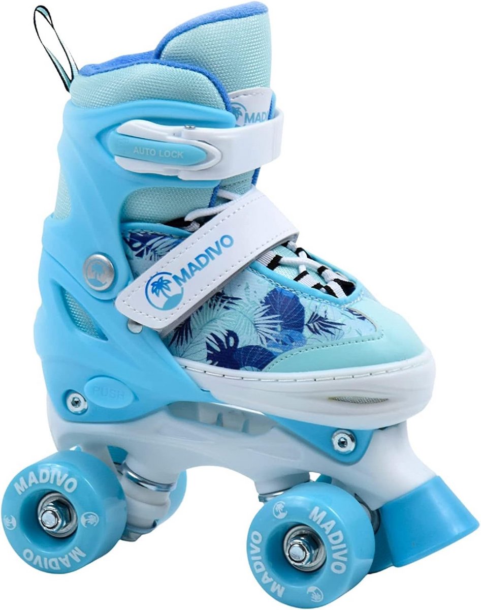 Verstelbare Rolschaatsen Meisjes en Dames Blauw