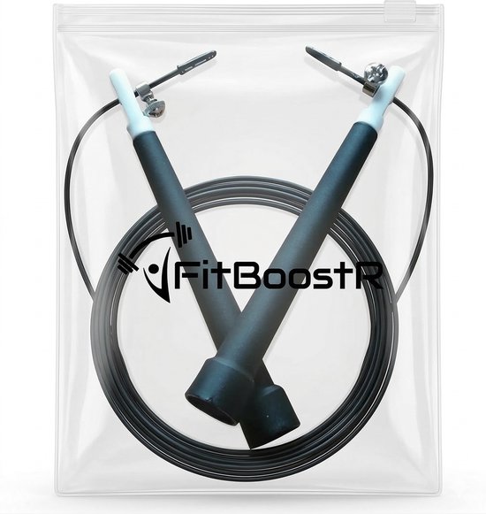 Corde à sauter Speedrope pour Adultes - Corde à sauter pour Sport et Fitness - Corde à sauter - Zwart