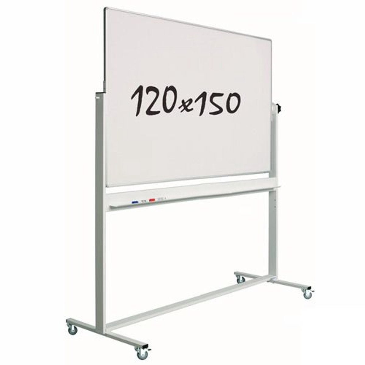 Smit Visual Whiteboard Verrijdbaar - Dubbelzijdig - Magnetisch - 120x150 cm