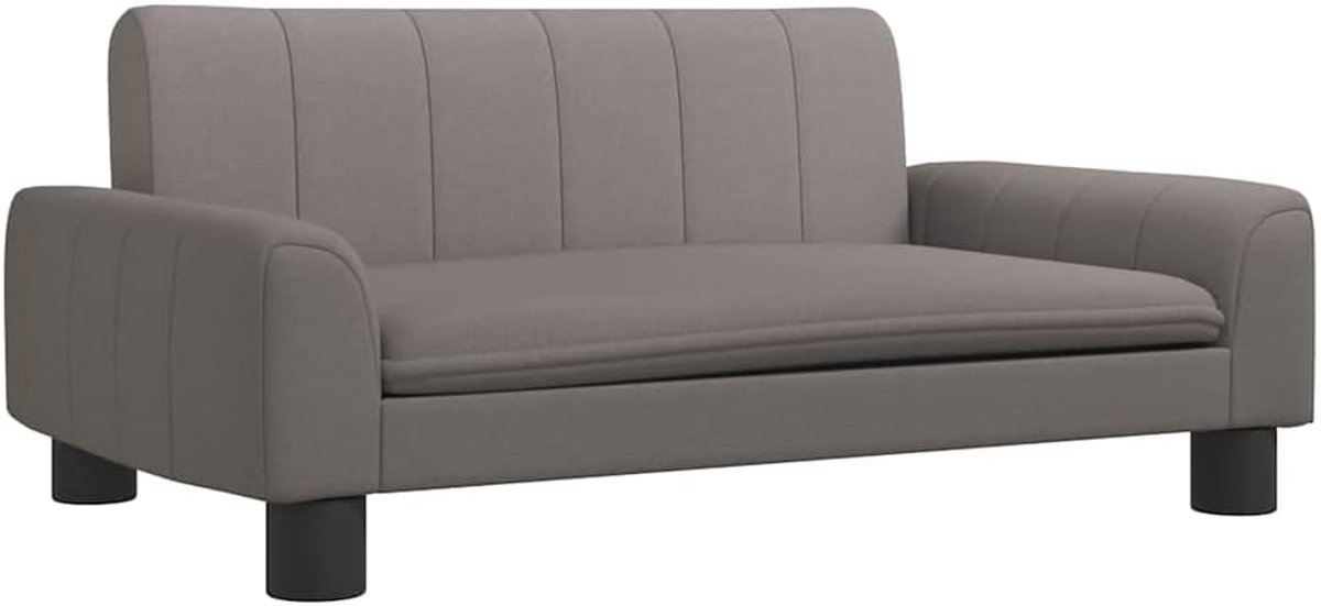Comfortabel Hondenbed in Taupe Stof - Zacht en Warm Rustplekje voor Uw Hond