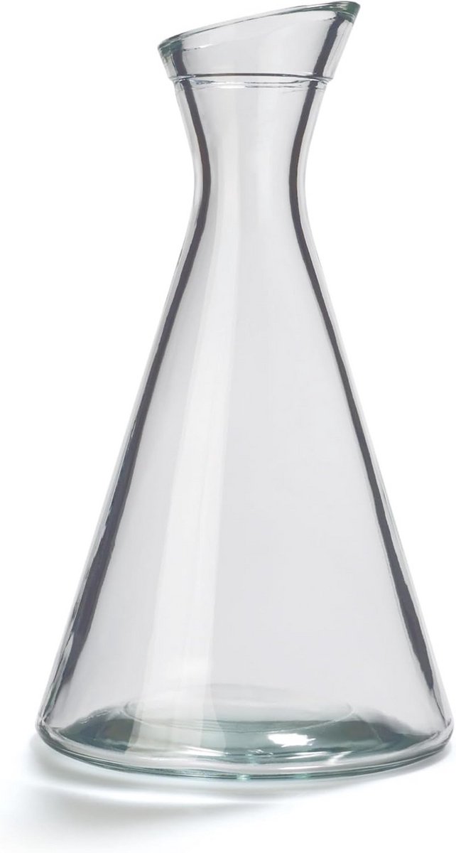 Set van 6 Luxe Glazen Karaffen 0,5 Liter met Schuine Hals