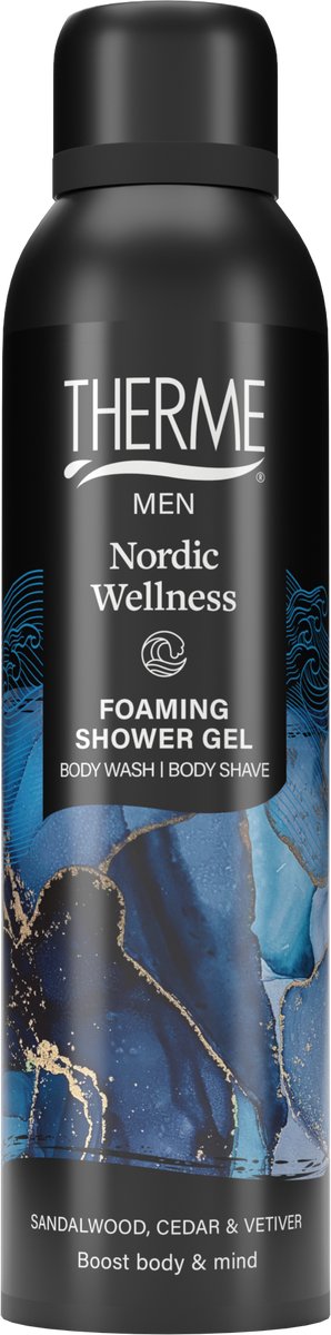 Therme Men Nordic Wellness Foaming Shower Gel - 3 x 200 ml - Voordeelverpakking