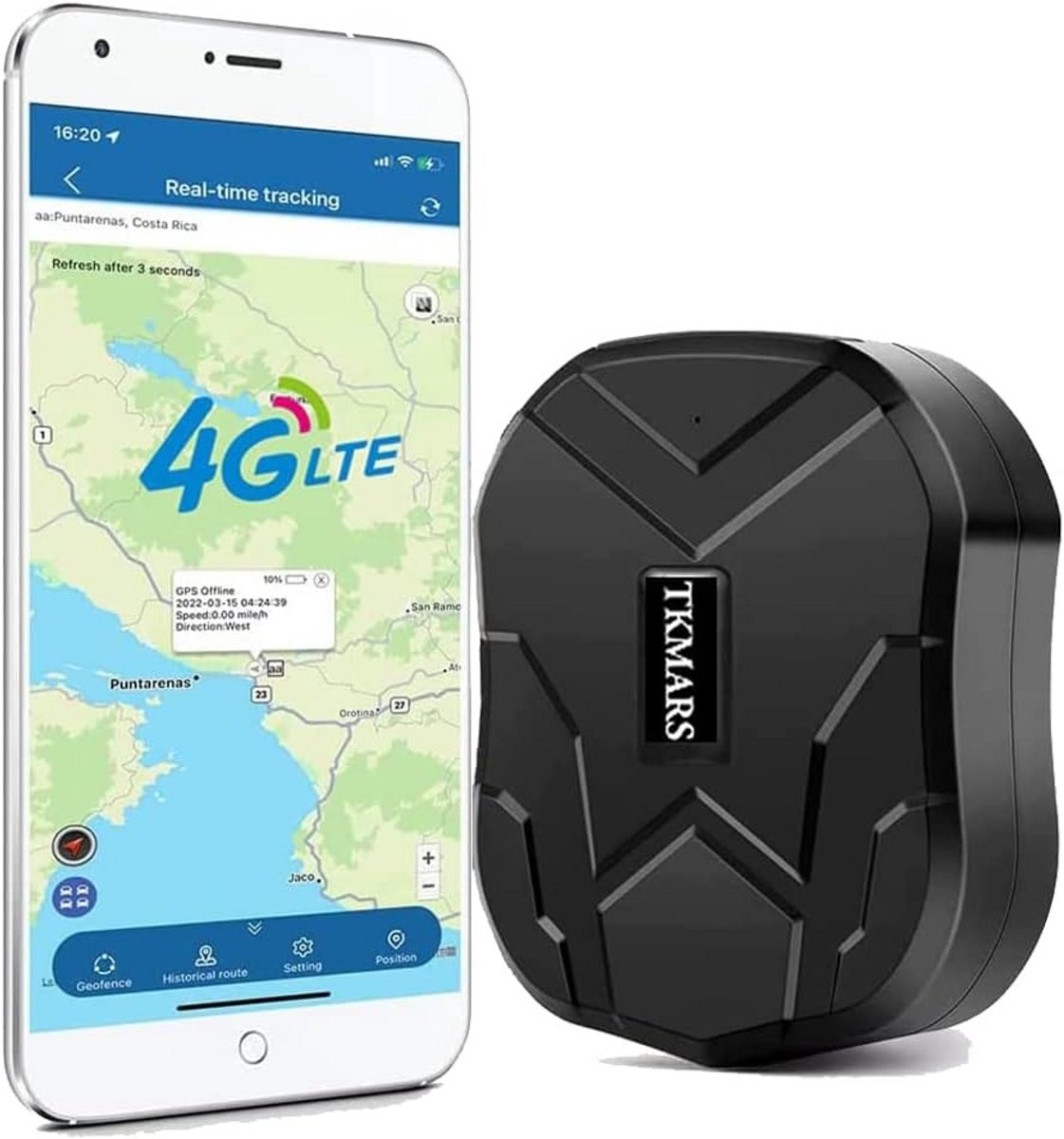 Krachtige 4G GPS Tracker voor Auto met Lange Batterijduur en Realtime Tracking
