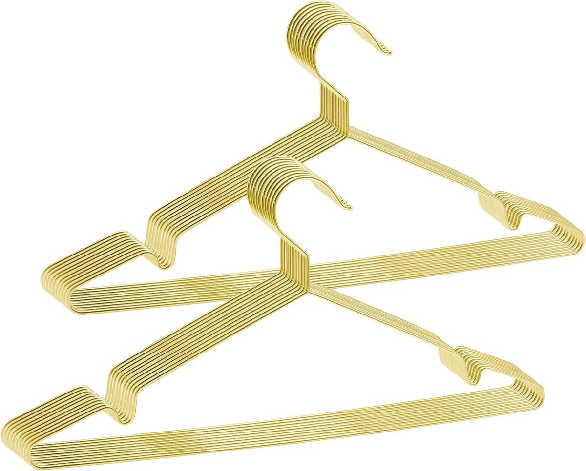 Metalen Kledinghangers Roestvrij Staal Ruimtebesparend Goud Kleerhanger Sets