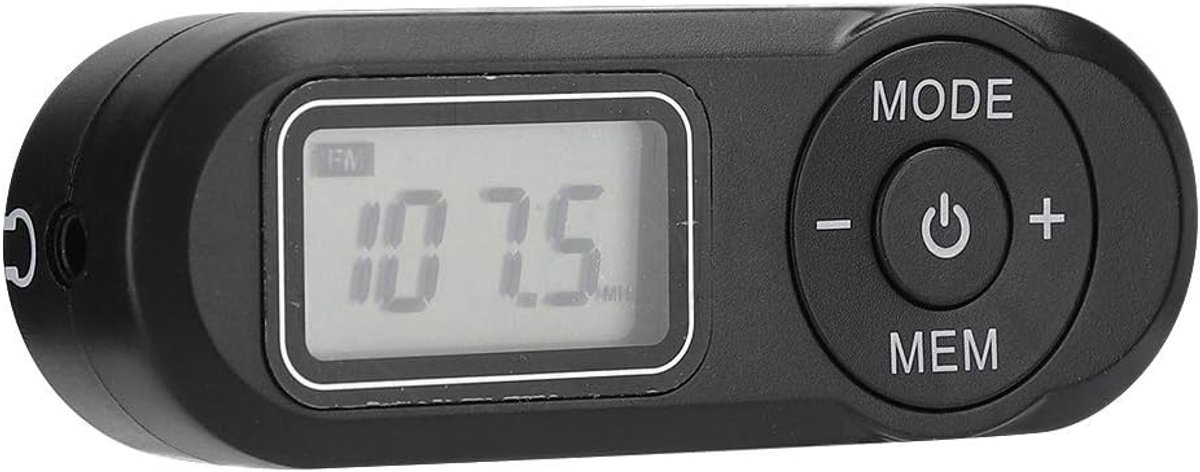 Draagbare Mini FM Radio met LCD Scherm en Hoofdtelefoon - Compact Zakmodel