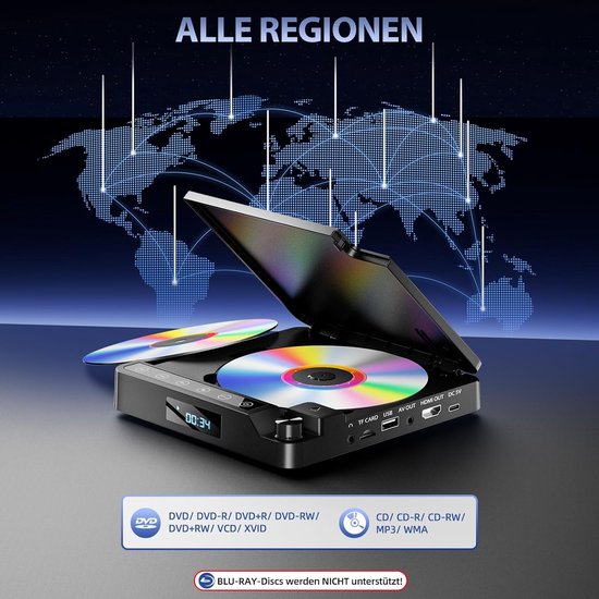 HD DVD Speler met HDMI, USB en Afstandsbediening — afbeelding 2