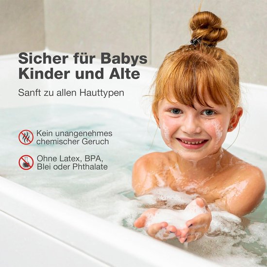 Antislip Badmat Extra Lang voor Badkuip en Douche - BPA-vrij en Machine Wasbaar — afbeelding 3