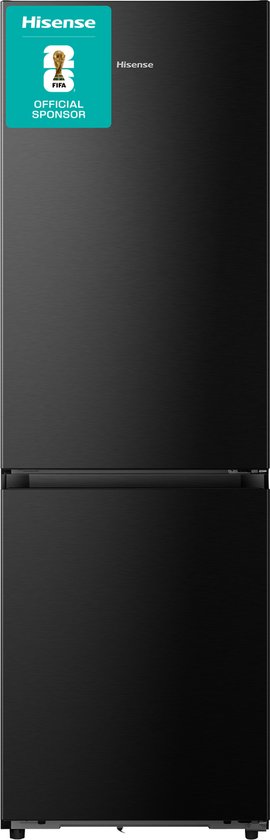Hisense RB3K330SAFC - Vrijstaande koel-vriescombinatie - 185 cm hoog - 330 liter - Energielabel C - Geluidsniveau 35 dB - LED Display - SuperCool - FastFreeze - Deuralarm - Kinderslot - Interverter Compressor - ConnectLife