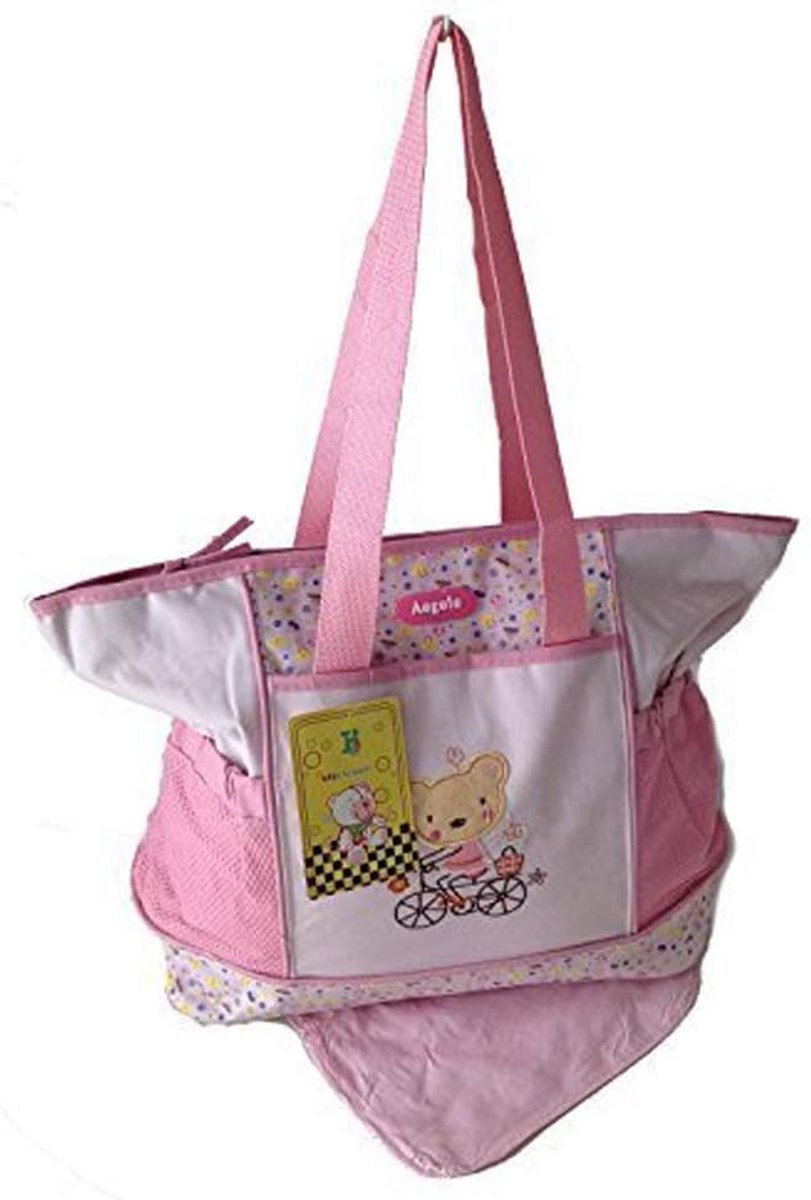 Roze Luiertas voor Baby's - Grote Verschoontas met Luier Matje