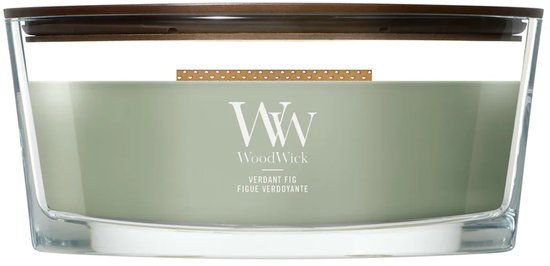 WoodWick Hearthwick - Verdant Fig - Ellipse Geurkaars - 50 branduren