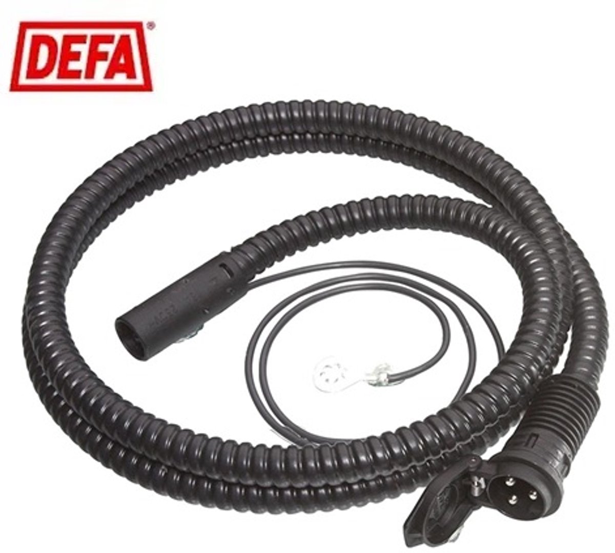 DEFA MiniPlug-inlaatkabel 1,0m – Zwart - 460901