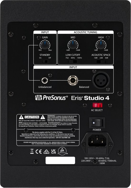 Presonus Eris Studio 4 - Actieve Studiomonitoren