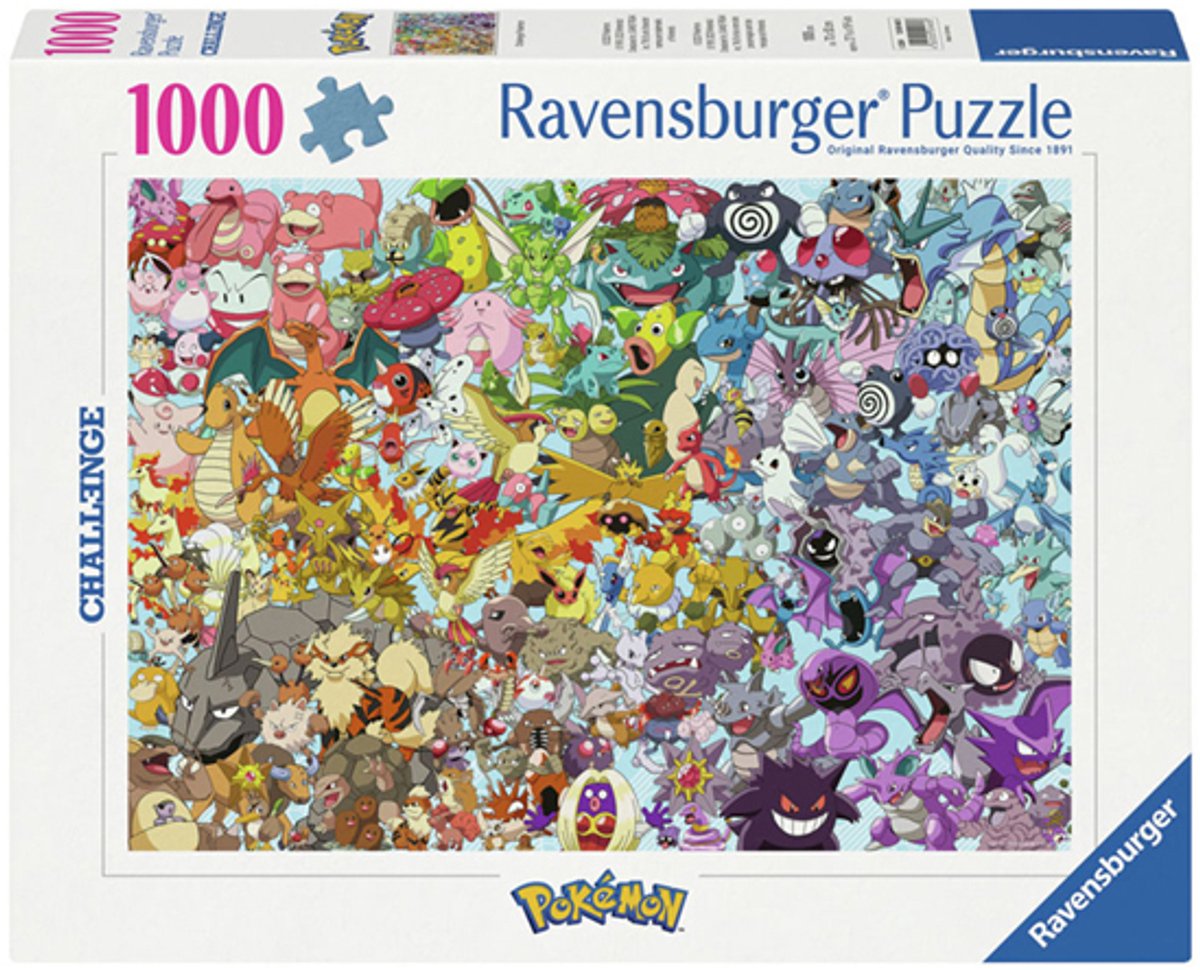 Ravensburger - Pokémon Challenge Puzzel - 1000 st - Legpuzzel — afbeelding 2