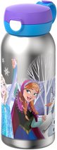 Mepal Isoleerfles met flipdop Campus - 500 ml - Waterfles RVS - Lekdicht - Hygiënische deksel - Frozen Friends