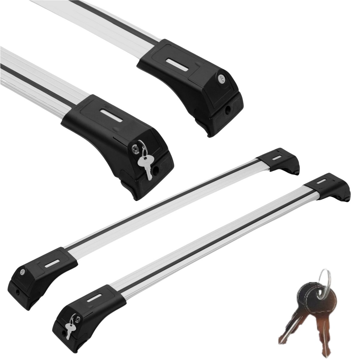 Erkul Skybar V2 dakdrager voor Audi A4 Avant rails van 2008 tot 2015