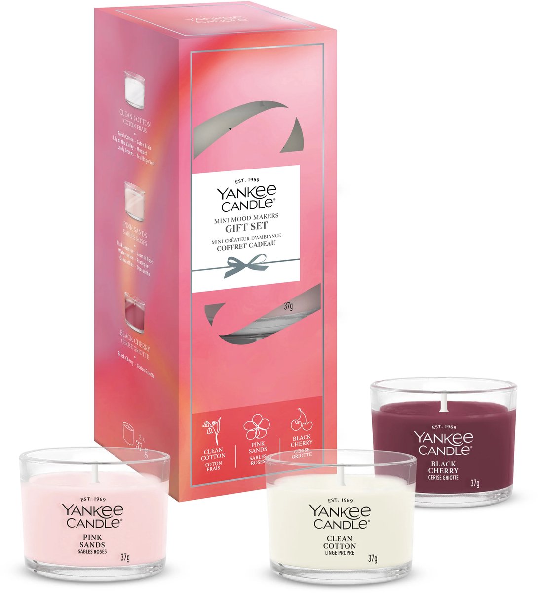 Yankee Candle 3 Mini Filled Votive Gift Set - Cadeauset Roze