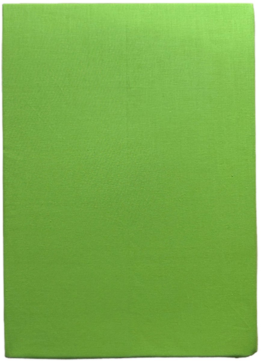 Percale Katoenen Hoeslaken - 90x220 cm - Eenpersoons - Hoekhoogte 28 cm - Lime - Fris & Ademend - Restant Actie!