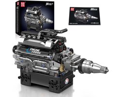 Techniek V12 Motor Bouwblokken Model - Realistische 733-Delige Motor voor Volwassenen en Jongens