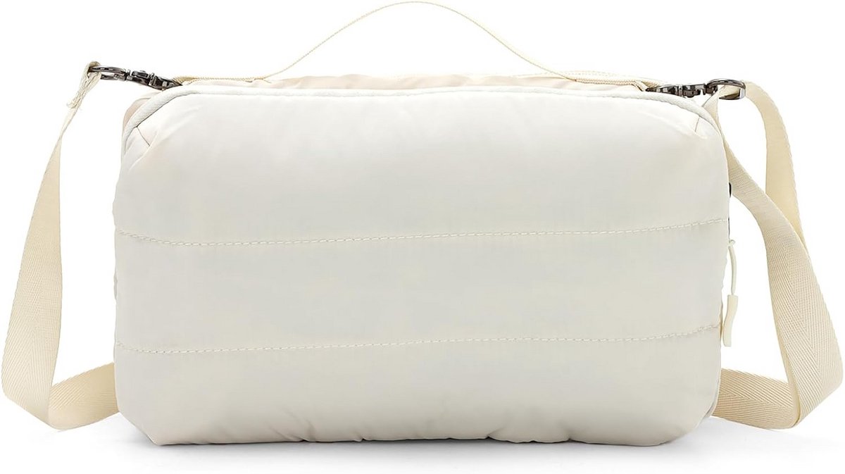 Lichte Puffy Handtas voor Dames - Schoudertas & Shopper voor Werk, School en Reizen
