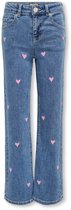 Only KOGJUICY WIDE LEG HEART EMB JEANS NOOS Jeans Filles - Taille 140