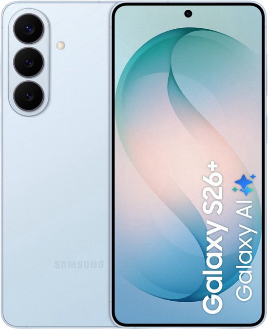 Samsung Galaxy S26 Plus 512GB Sky Blue – 50MP Triple Camera, AI Foto Bewerking, Snapdragon 8 Elite, Helder Display