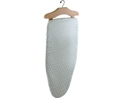 Arredamenti Italia STIROMIA Strijkplank – Ophangbaar/ Tafelmodel – ook voor kledingstomer/handstomer - Werkblad 85 x 32 cm – Massief Beuken – Kersenhoutkleur – ARIT